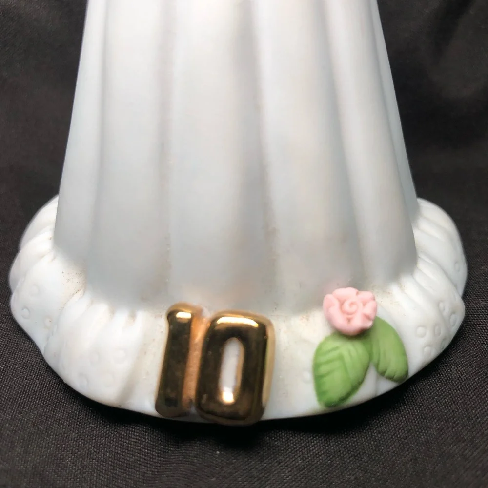 ENESCO Growing Up Birthday Girls Blonde Figurine Age 10, 1981